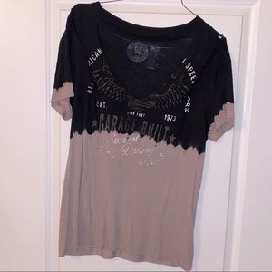 Short Sleeve Vneck cutout Tshirt